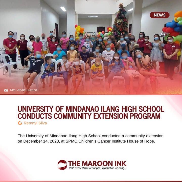 NEWS | The University of Mindanao Ilang High School conducted a communit...