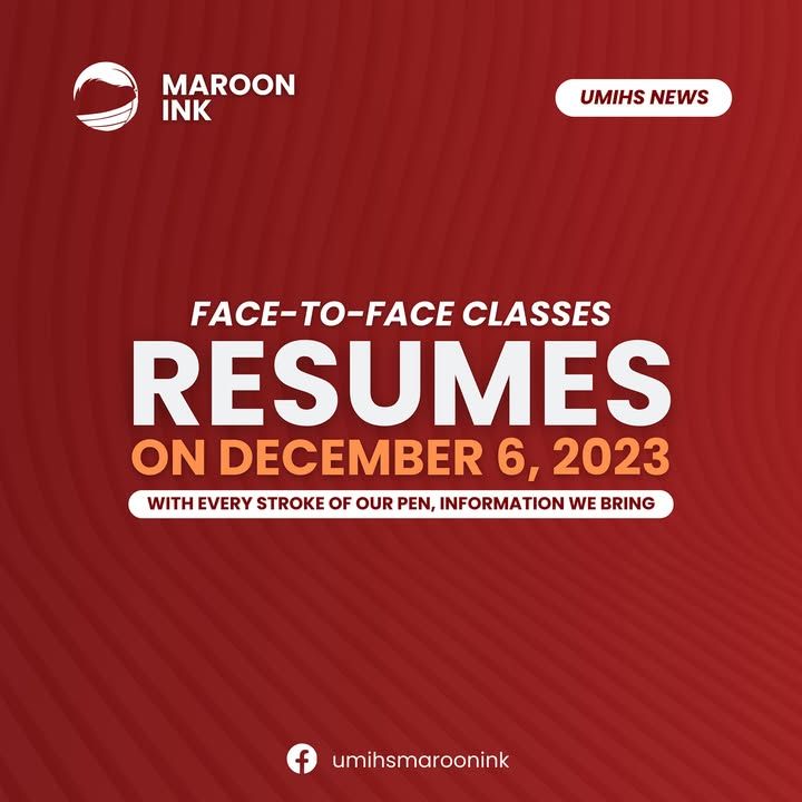NEWS | The University of Mindanao Ilang High School will resume regular...