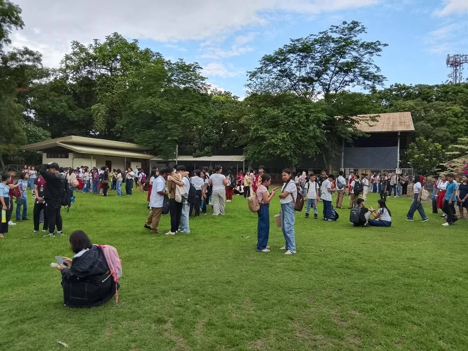 Shaking felt at UM Ilang High School with the magnitude of 6.7 and sourc...