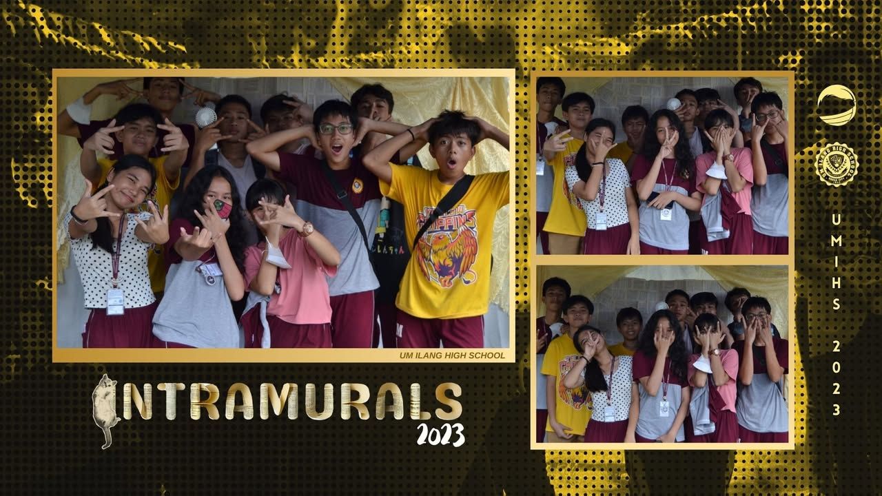 INTRAMURALS 2023 | UMians posed in the photo booth offered by The Maroon...