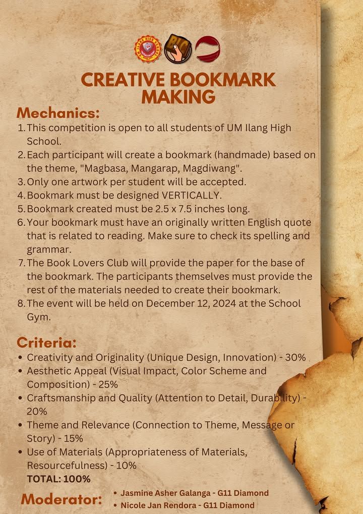 NATIONAL BOOK WEEK 2024 | UM Ilang High School is set to celebrate Natio...