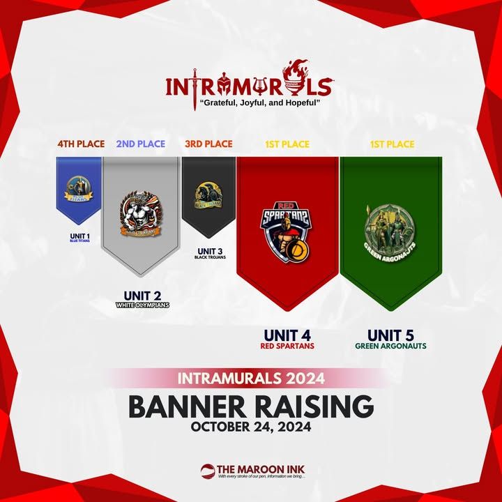 INTRAMURALS 2024 | Banner Raising Marks the Start of an Epic Clash