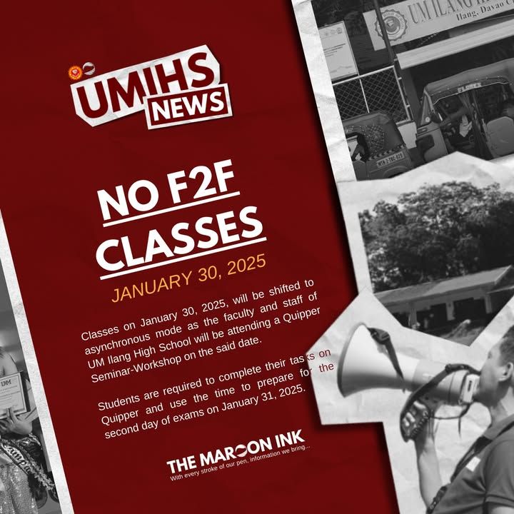 NEWS | Classes on January 30, 2025, will be shifted to asynchronous mode...