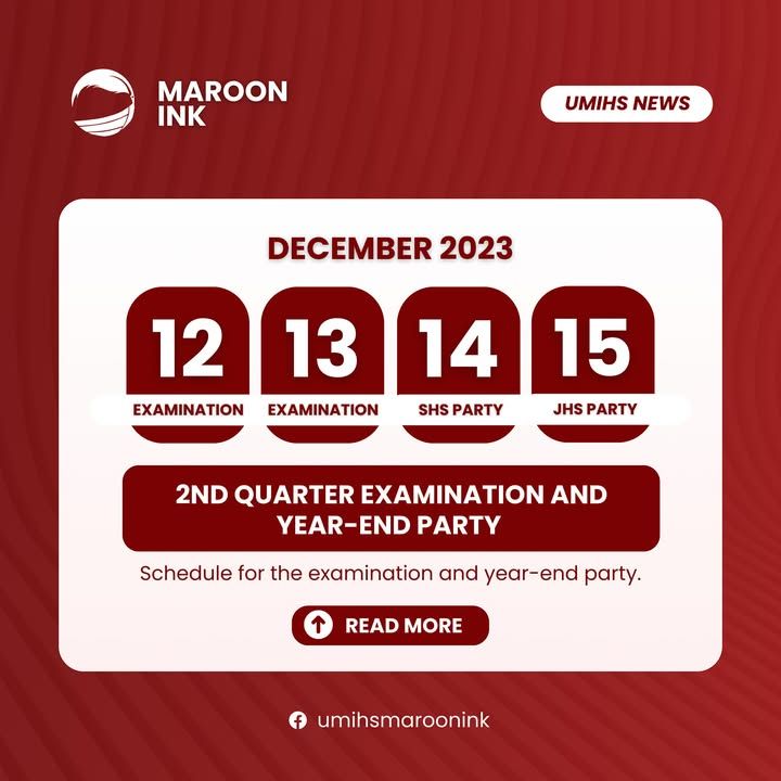 UMIHS NEWS | The University of Mindanao Ilang High Schools 2nd quarter e...