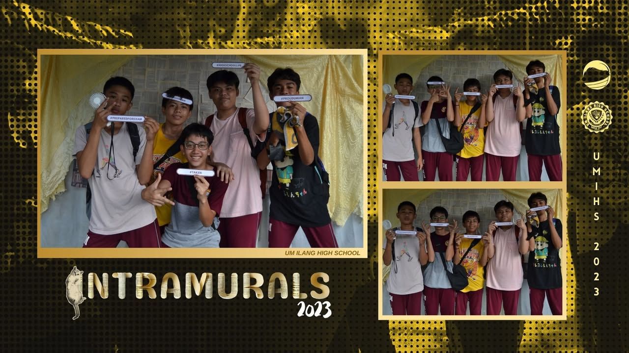 INTRAMURALS 2023 | UMians posed in the photo booth offered by The Maroon...