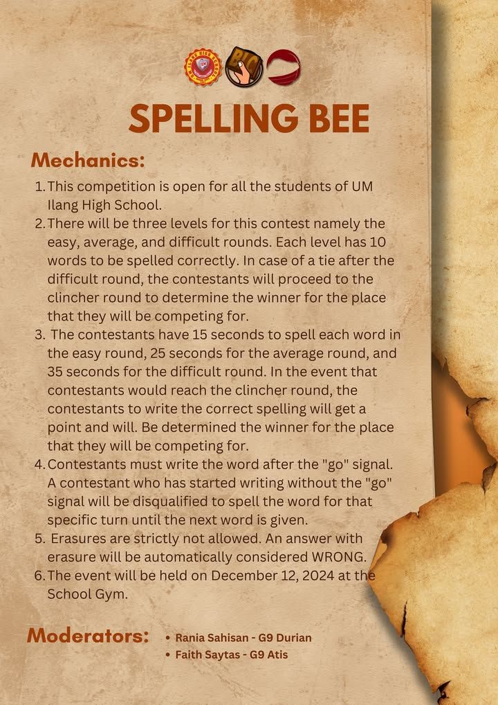 NATIONAL BOOK WEEK 2024 | UM Ilang High School is set to celebrate Natio...