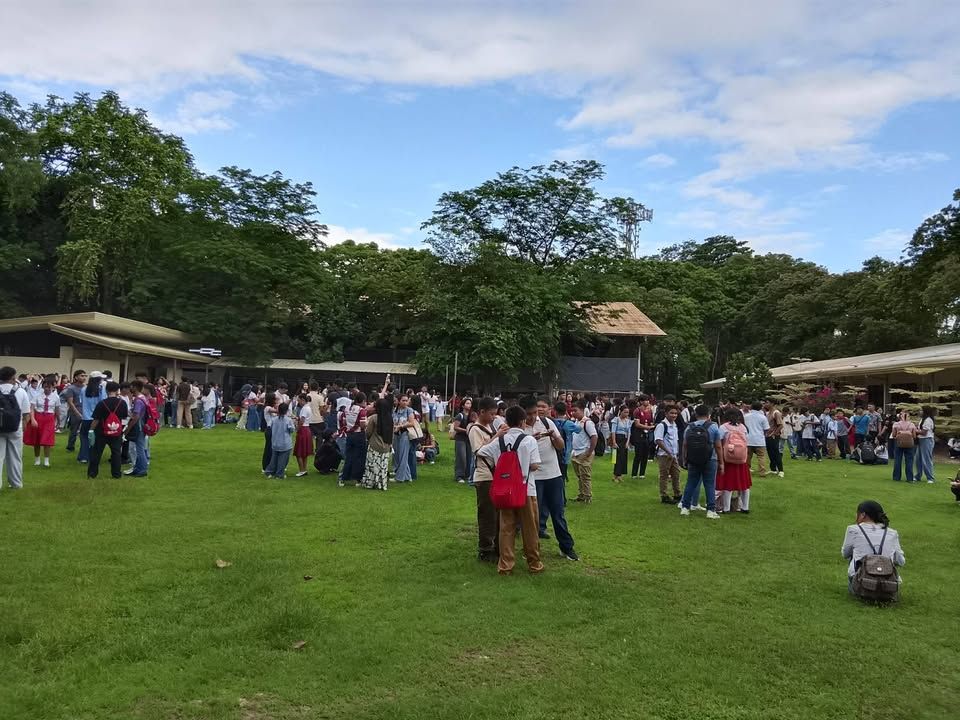 Shaking felt at UM Ilang High School with the magnitude of 6.7 and sourc...