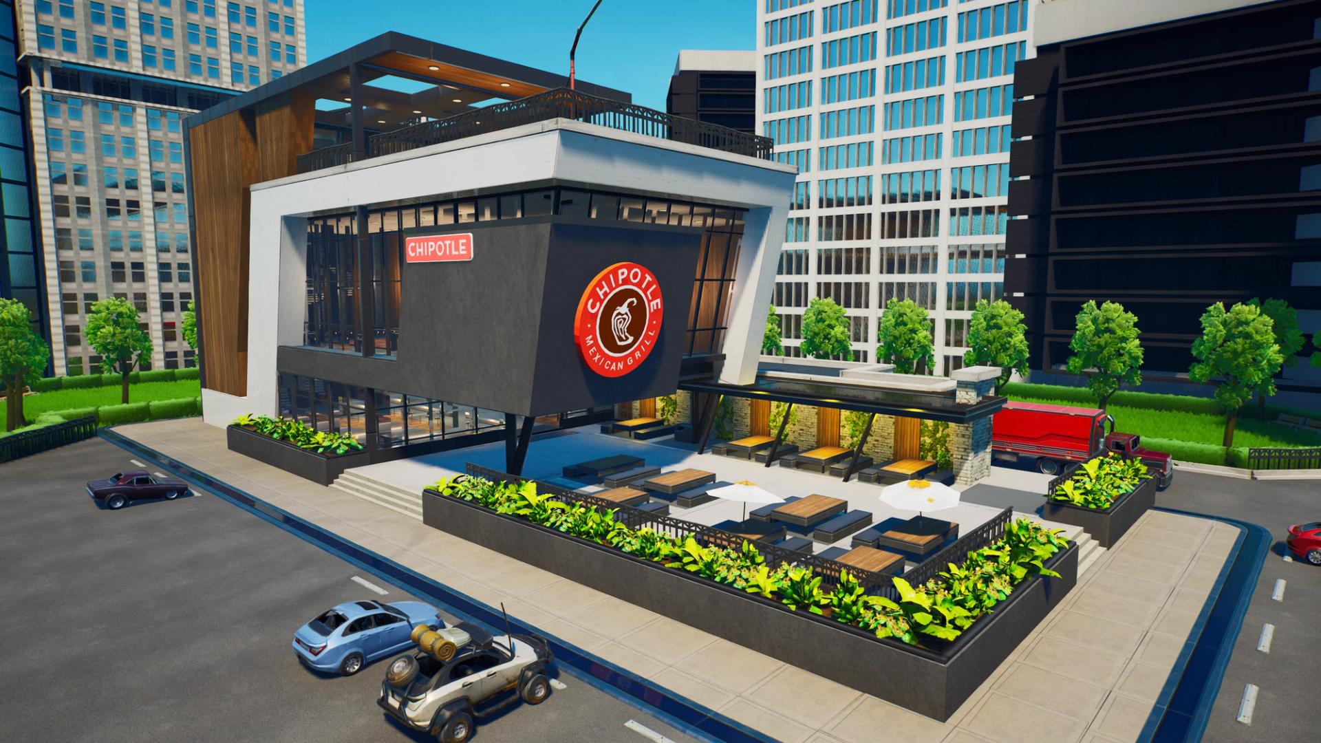 Chipotle Restaurant Exterior