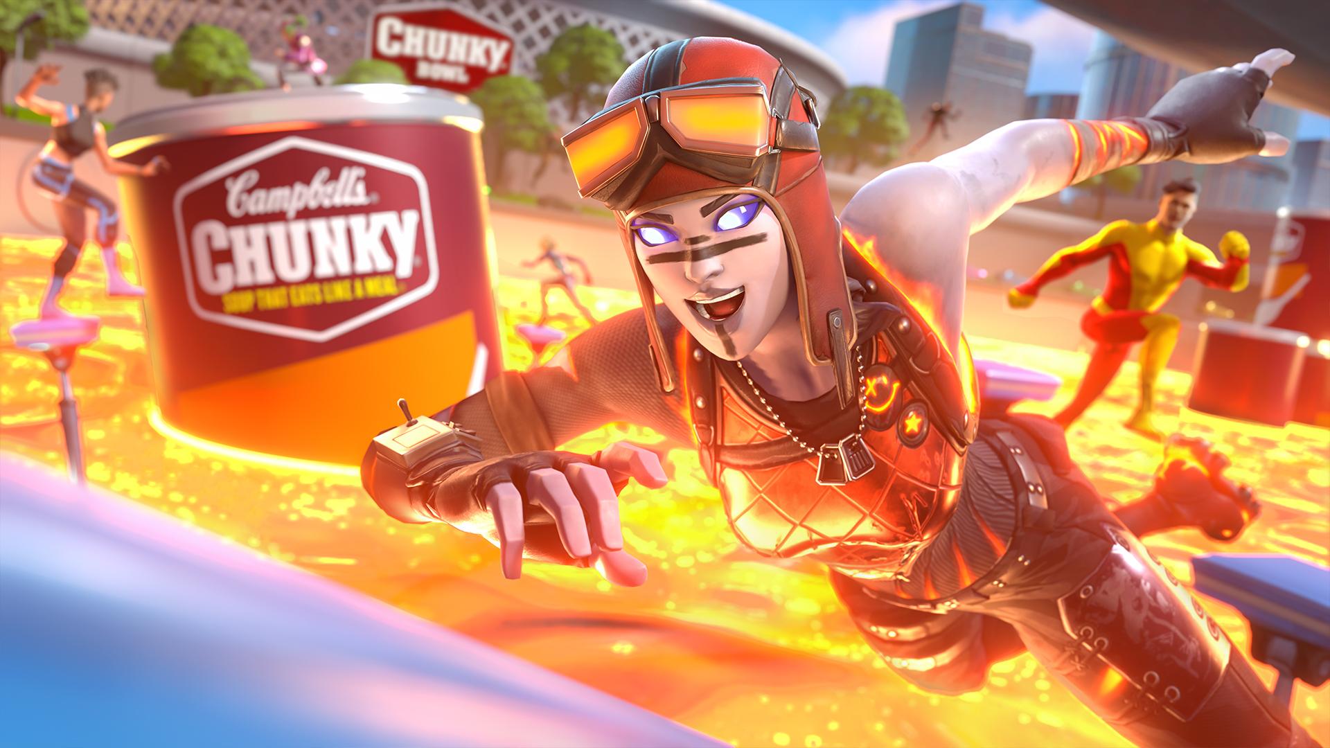 Chunky Spicy Speedrun Key Art Render
