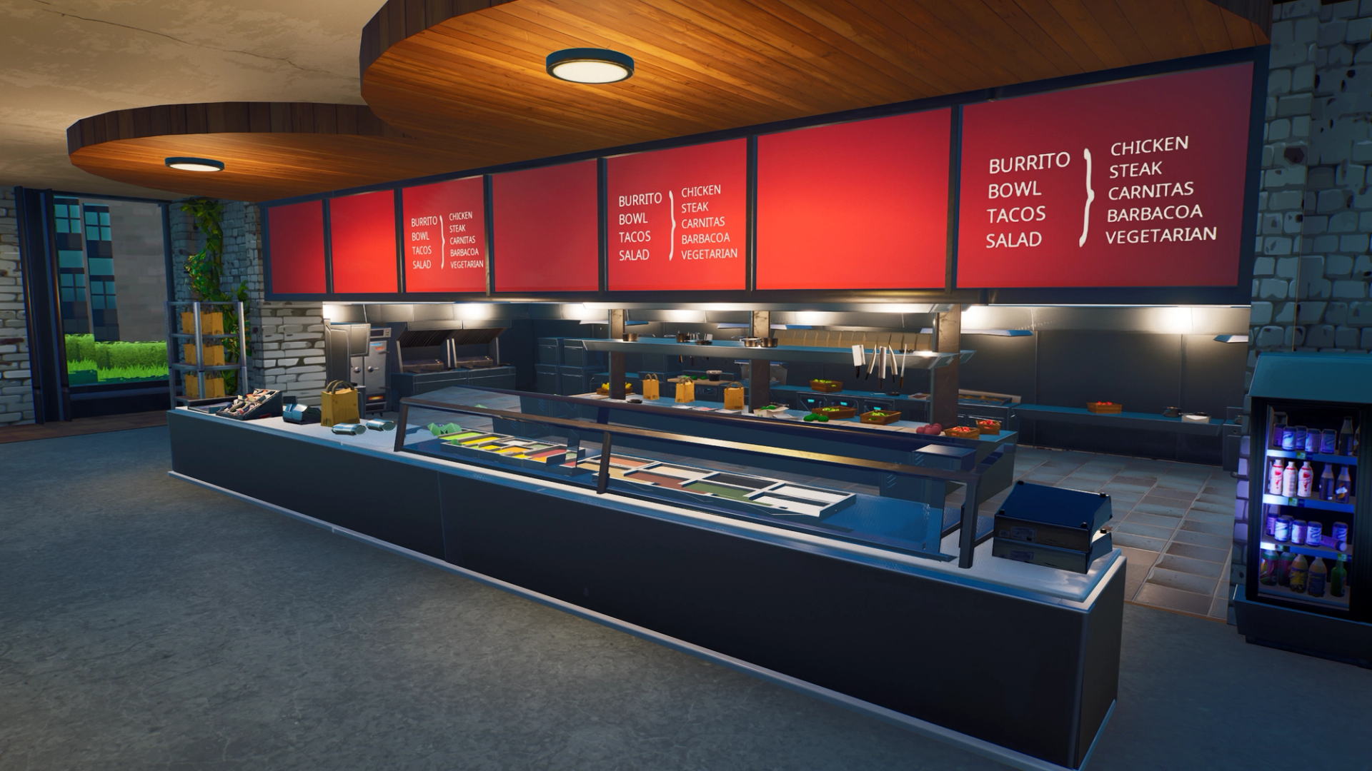 Chipotle Kitchen Interior
