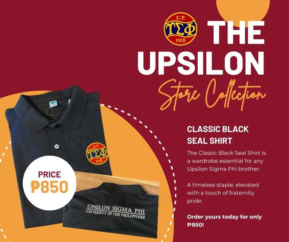 Upsilon Classic Black Seal Shirt