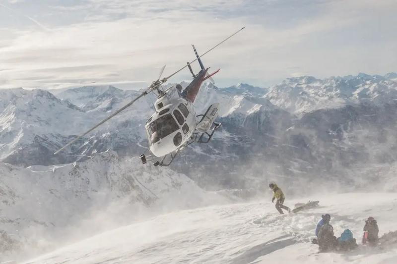 Heli-Skiing in the Alps