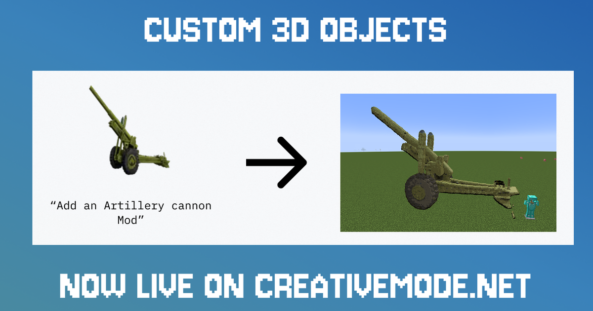 Minecraft Java 3d Items New Release: Custom 3D Objects for Minecraft Mods | Blog | CreativeMode