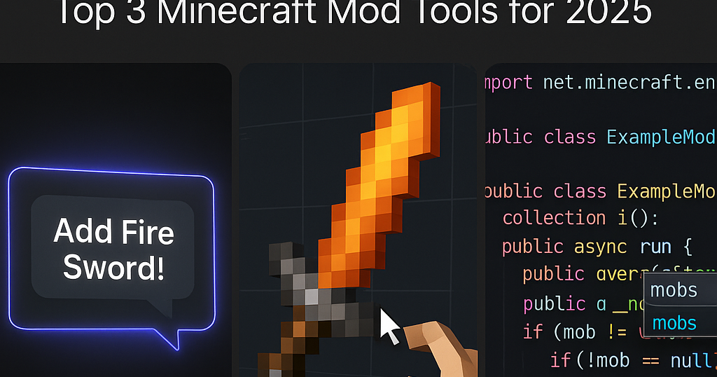 Top 3 Tools for Minecraft Mod Creation to Use in 2025 | Blog | CreativeMode
