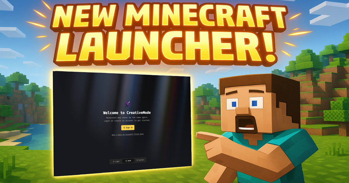 Introducing the CreativeMode Minecraft Launcher: The Fastest Way to ...