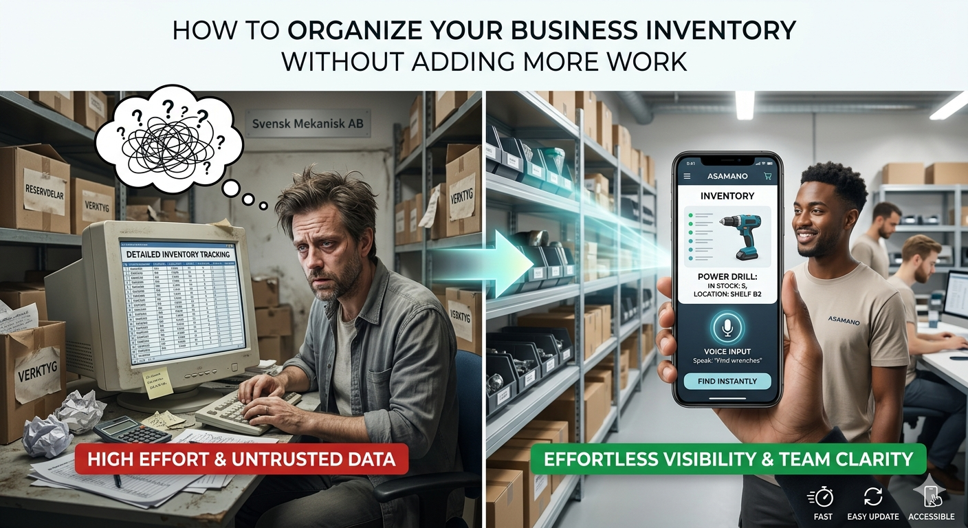 How to organize your business inventory without adding more work