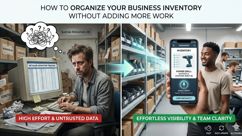 How to organize your business inventory without adding more work