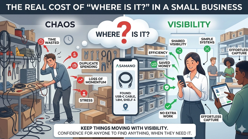 The real cost of “where is it?” in a small business