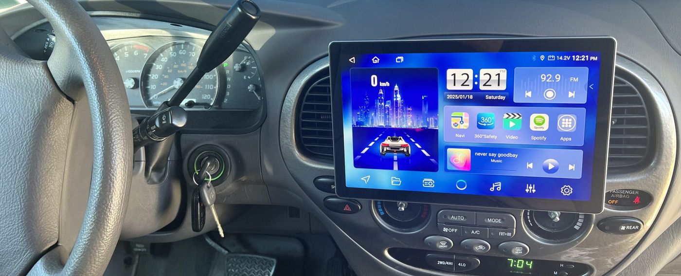Modern Android Stereo Upgrade in Toyota Sequoia