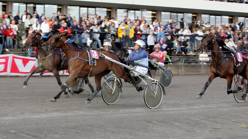 Mystical News vinner Norsk Travderby på Bjerke i 2006 med Frode Hamre i sulkyen