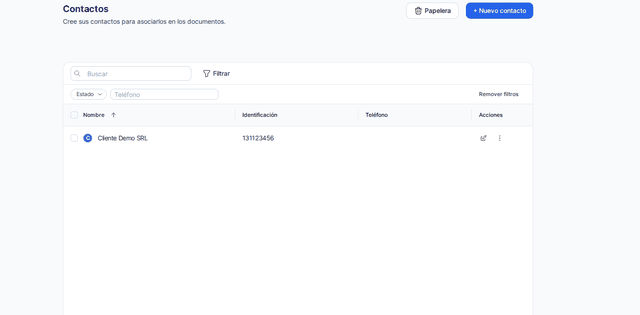 Captura del paso 4: Remueve los filtros para ver todo de nuevo en HolaBill