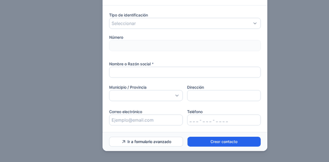 Captura del paso 5: Selecciona el país en HolaBill