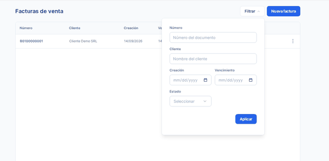 Captura del paso 3: Busca por número o cliente en HolaBill