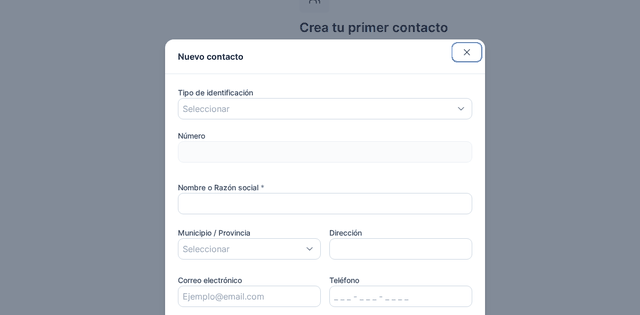 Captura del paso 3: Elige Identificador extranjero en HolaBill