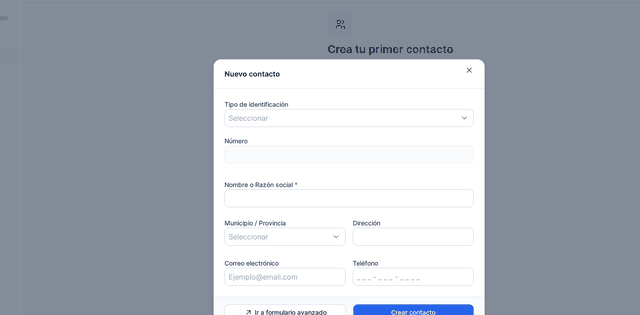 Captura del paso 3: Usa el autocompletado desde RNC en HolaBill