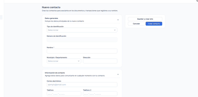 Captura del paso 6: Guarda el cliente en HolaBill