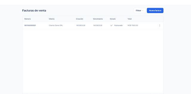 Captura del paso 2: Haz clic en Filtrar en HolaBill