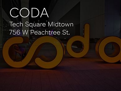 Lighted Letters at Tech Square Midtown