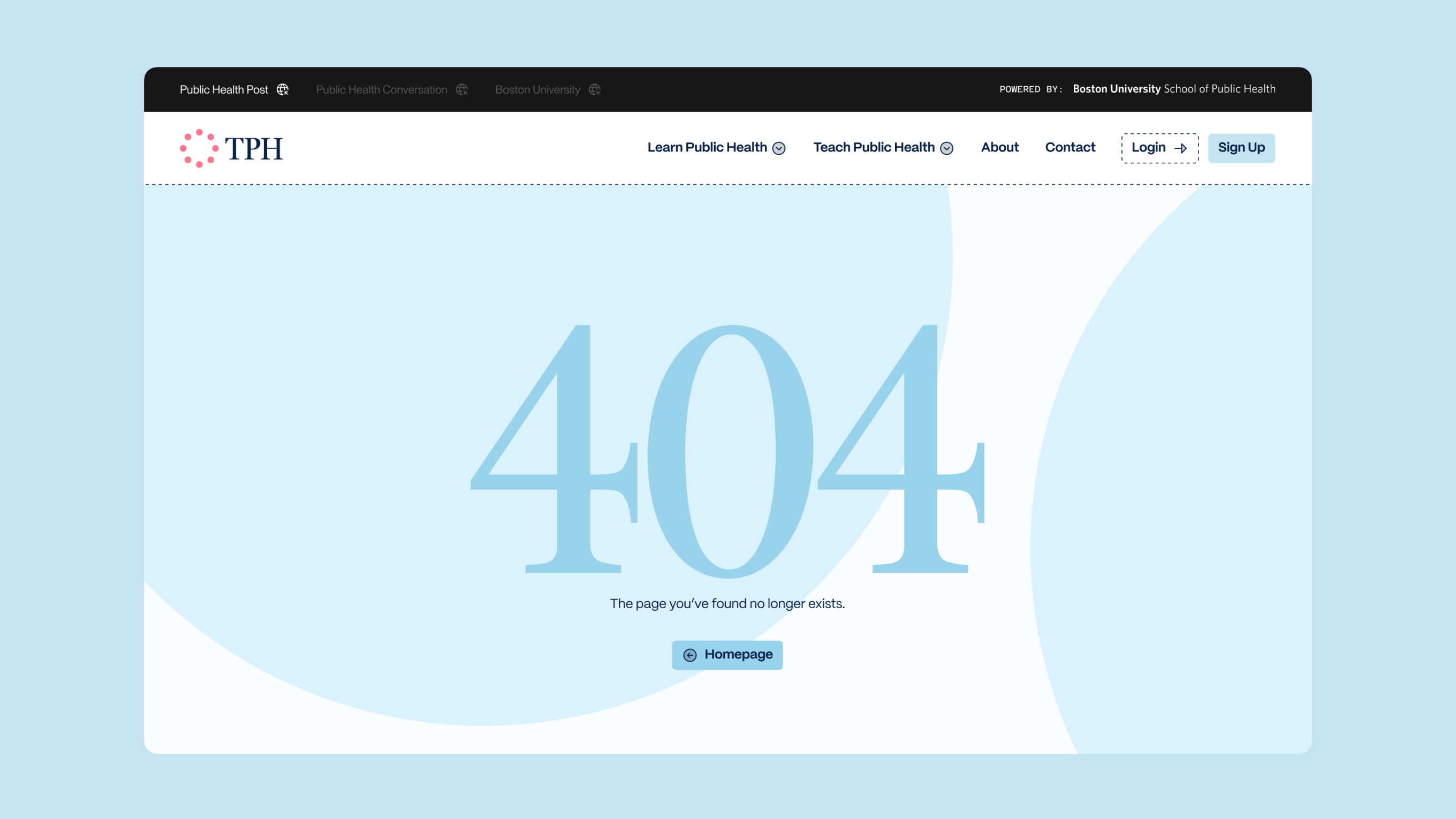 404 page design