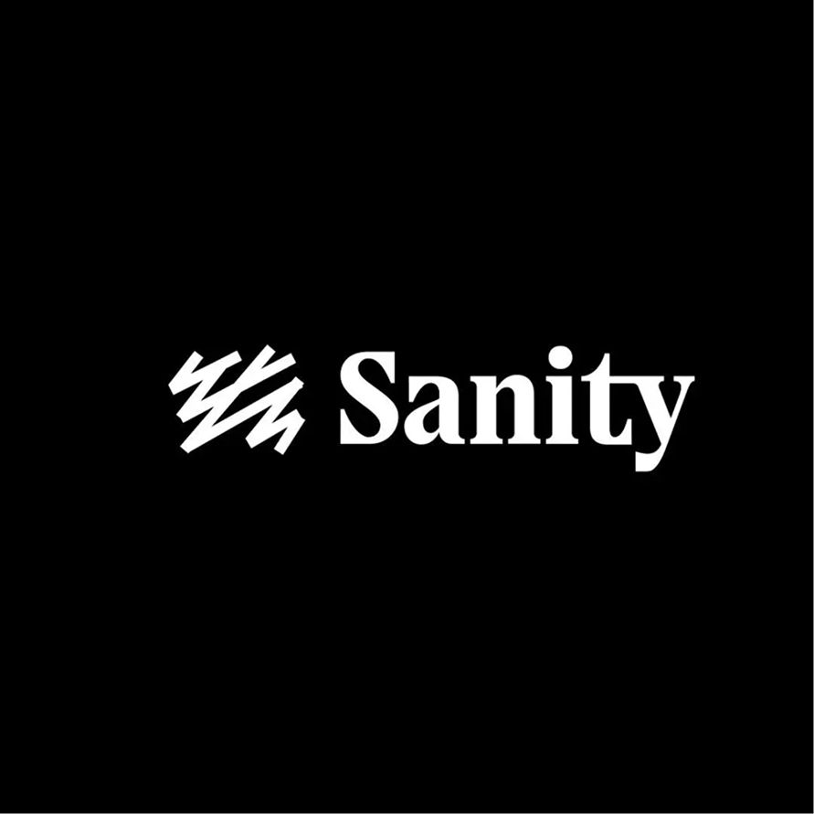 The Sanity logo on black