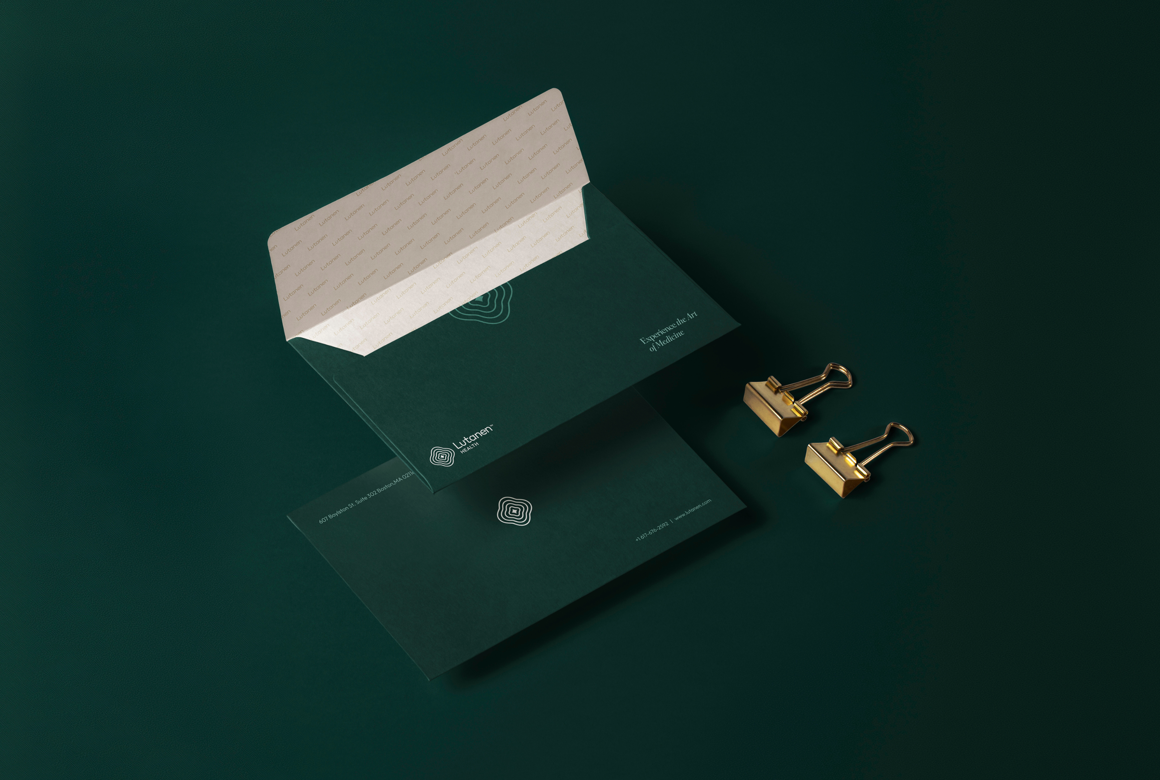 Envelope design for Lutanen Health