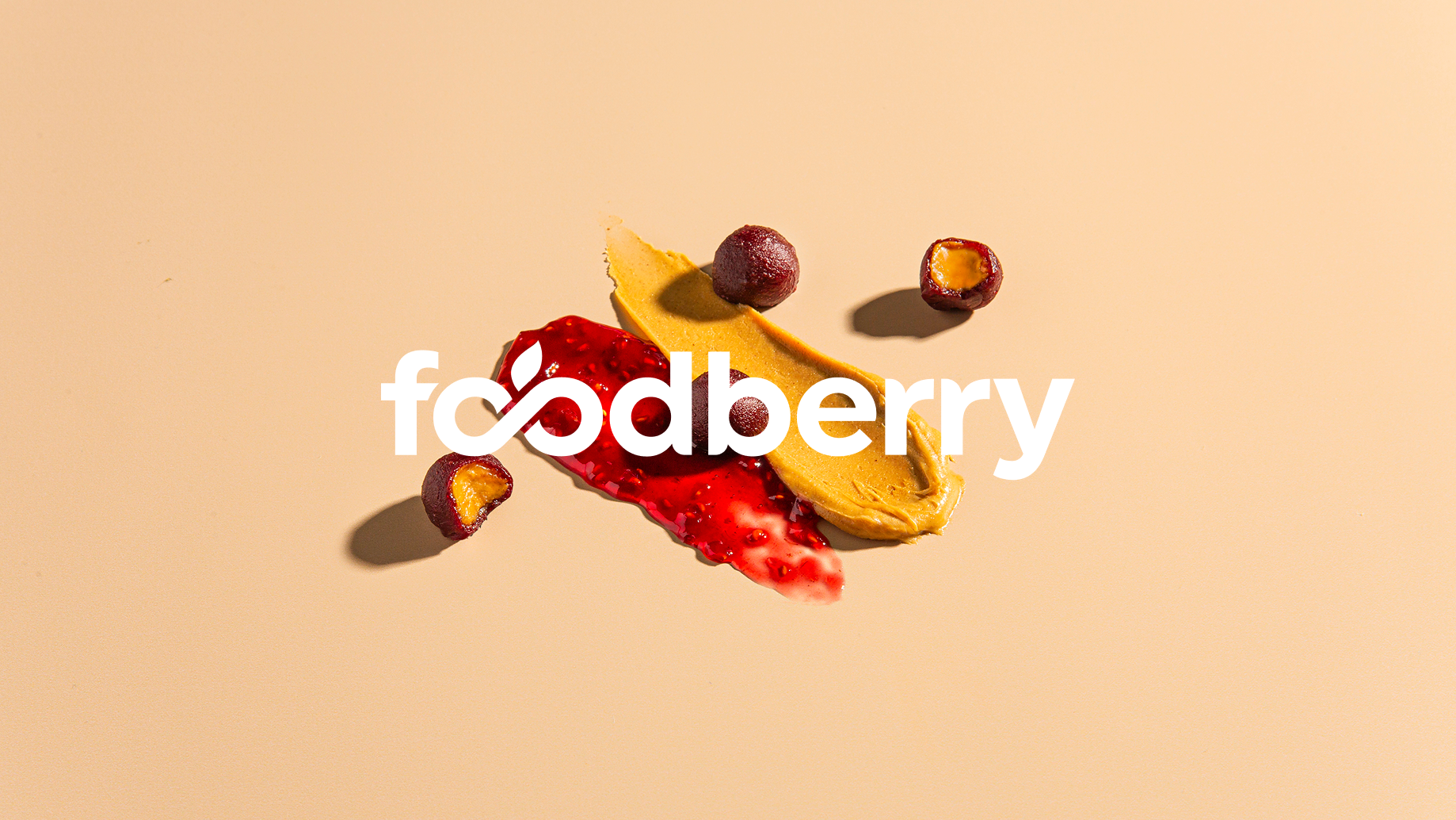 Foodberry logo shown on top of product detail shot