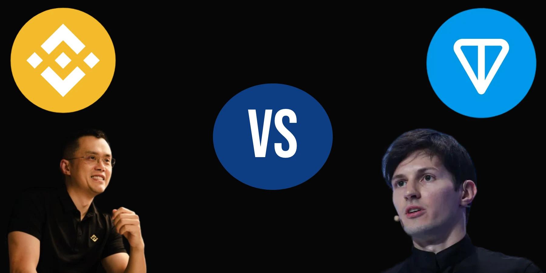 Pavel durov (TON) versus CZ (Bianance)