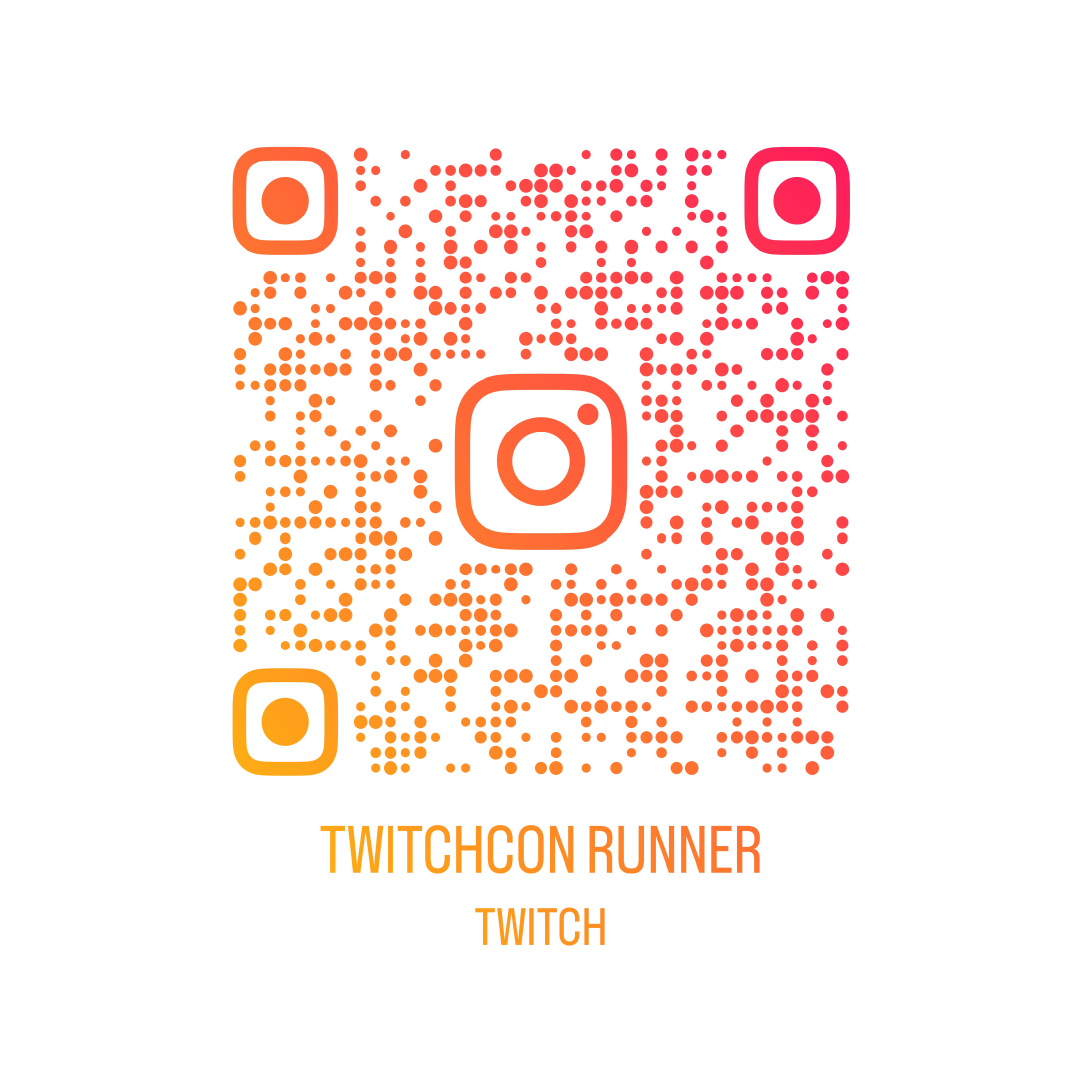 Instagram QR code for viewers to scan to play game