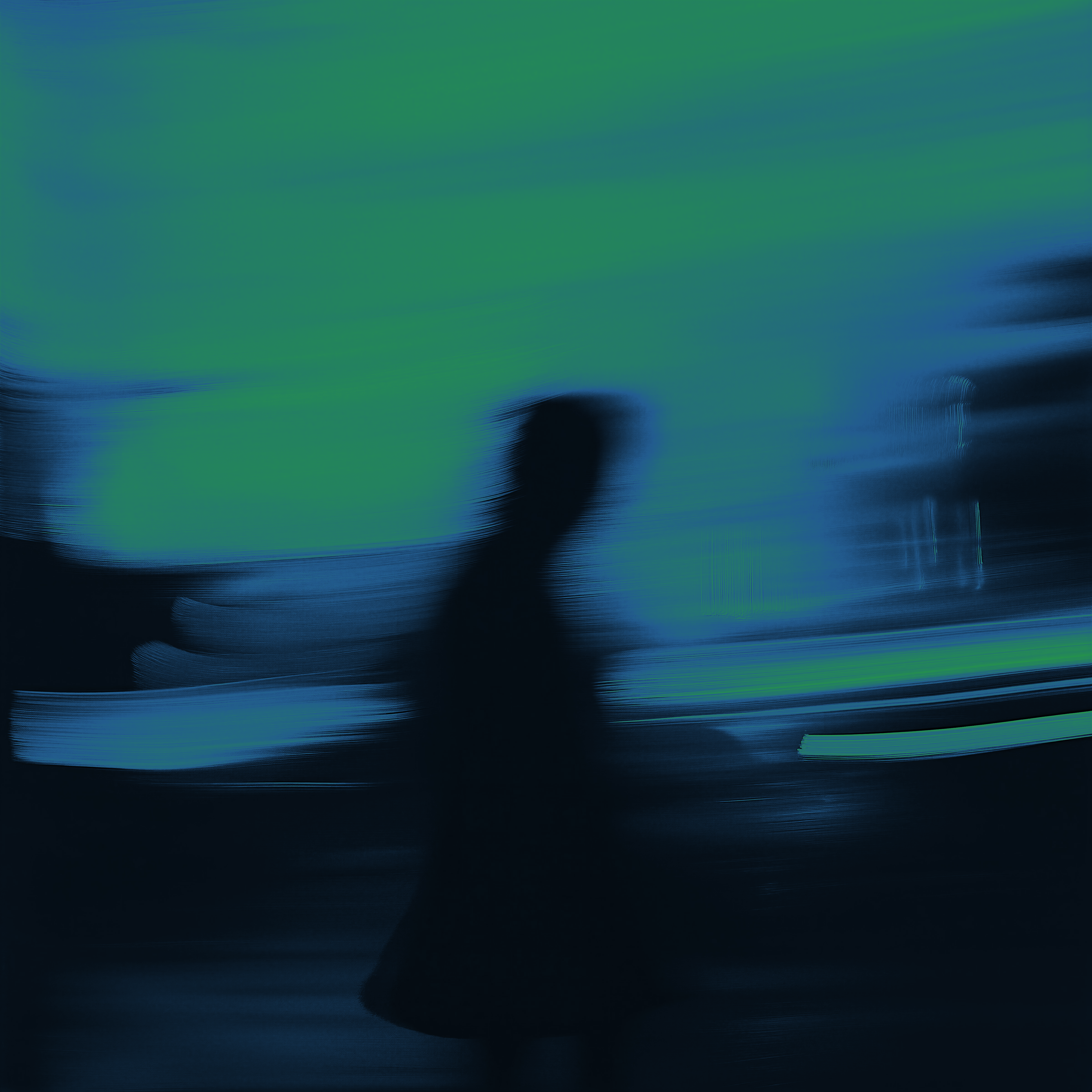 Shadowy indistinct person