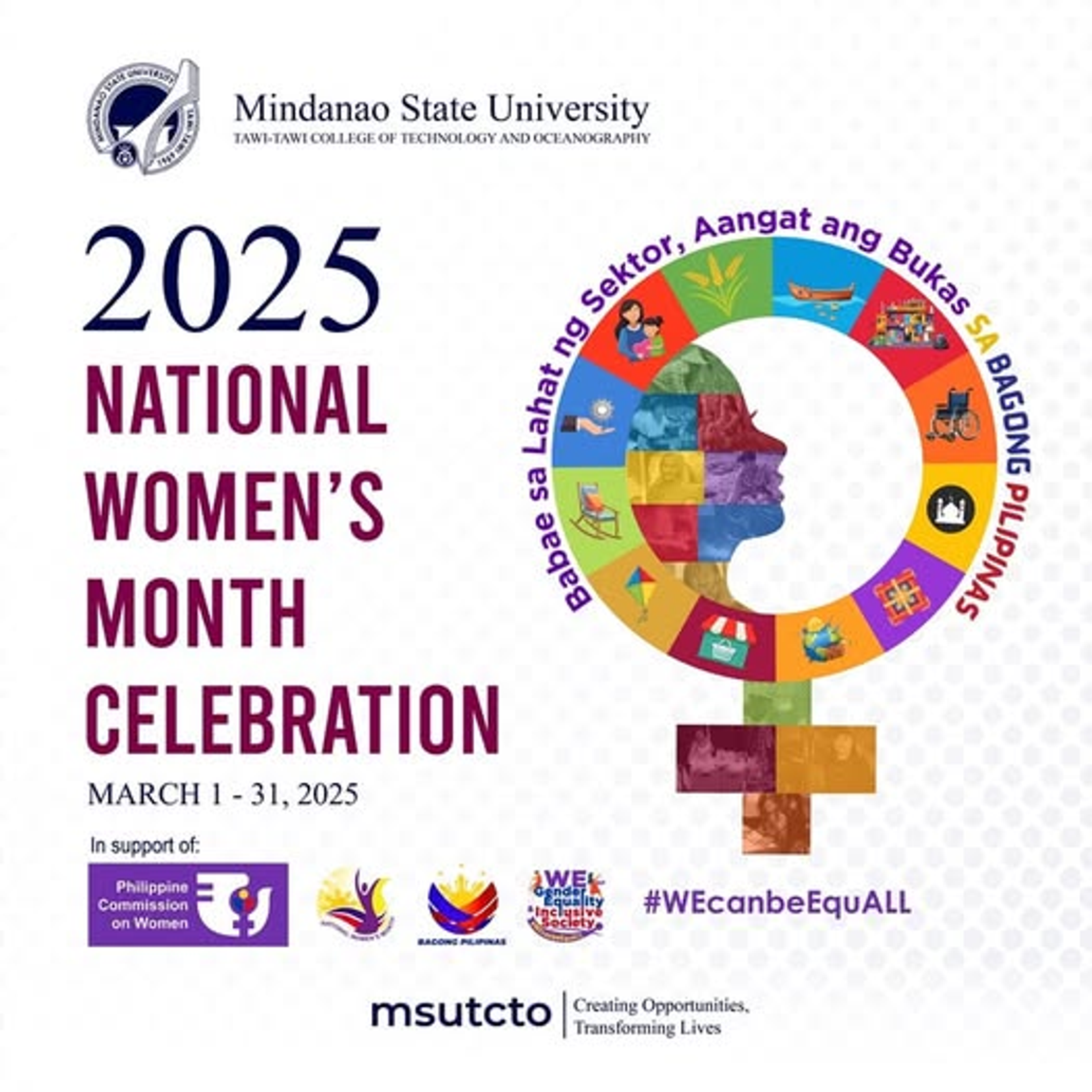 MSU Tawi-Tawi joins the nation in celebrating National Women's Month this March!