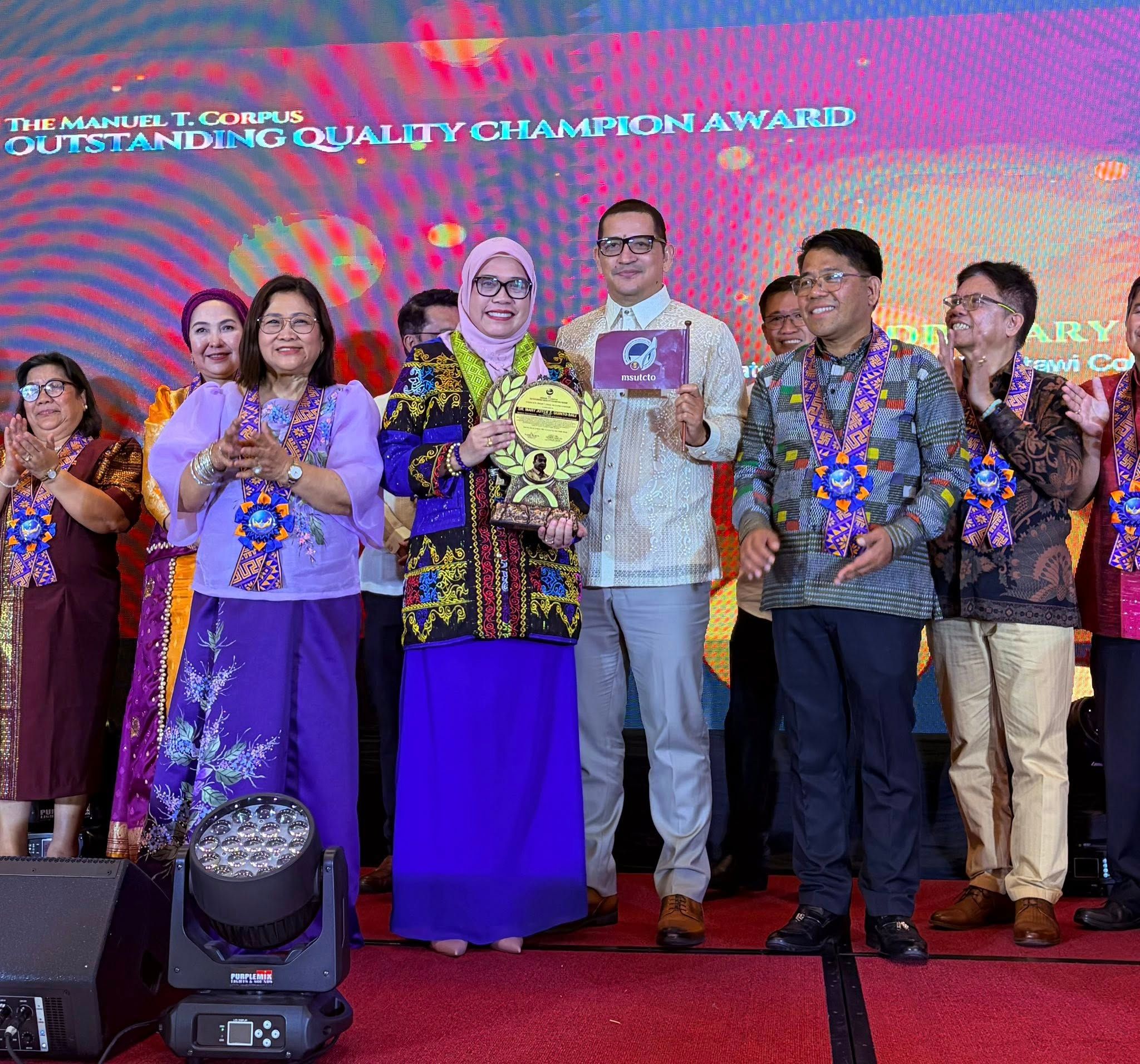 MSU TCTO Chancellor Recognized as the 1st Recipient in the Bangsamoro of AACCUP’s Highest Distinction