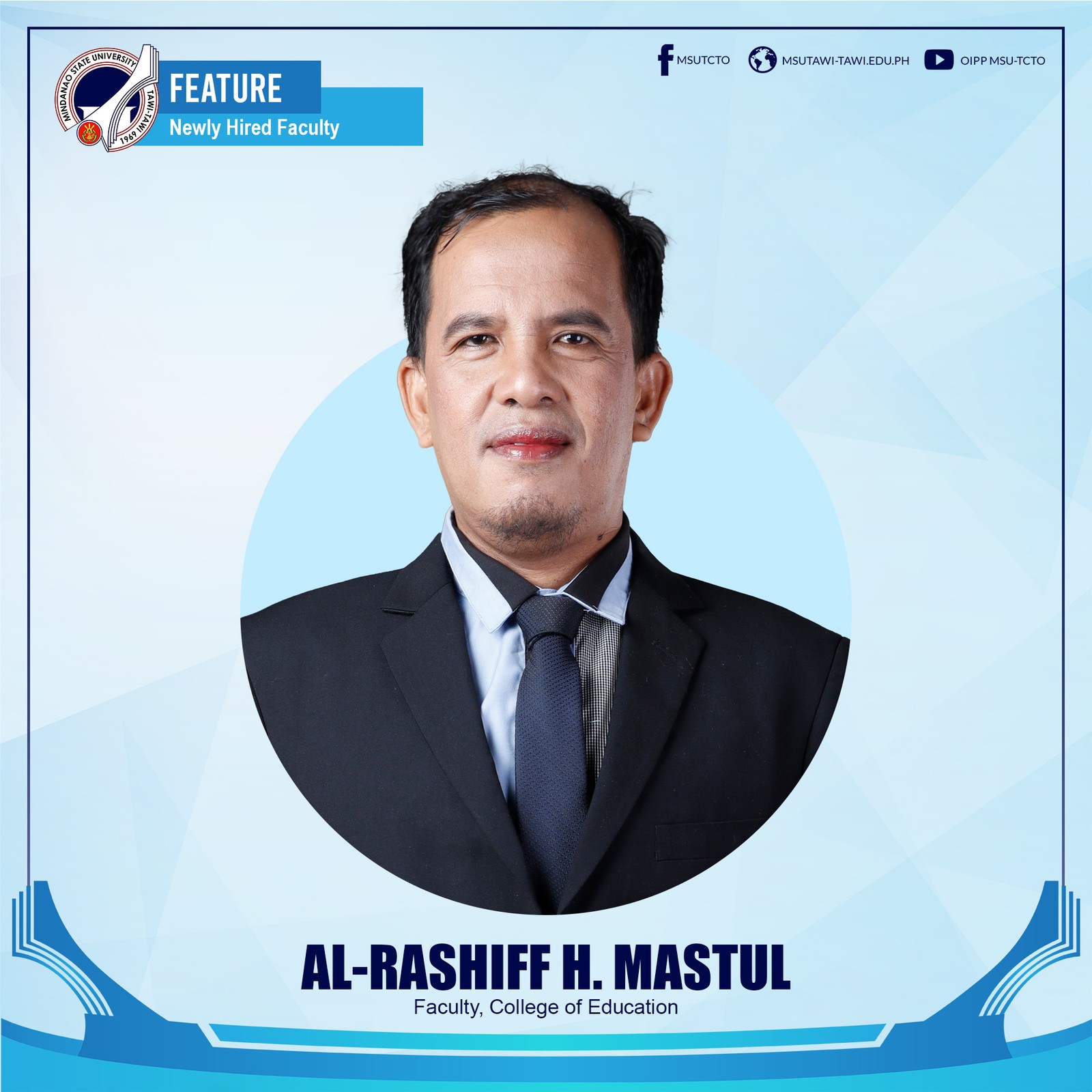 CoEd adds Prof. Mastul to its growing roster of faculty