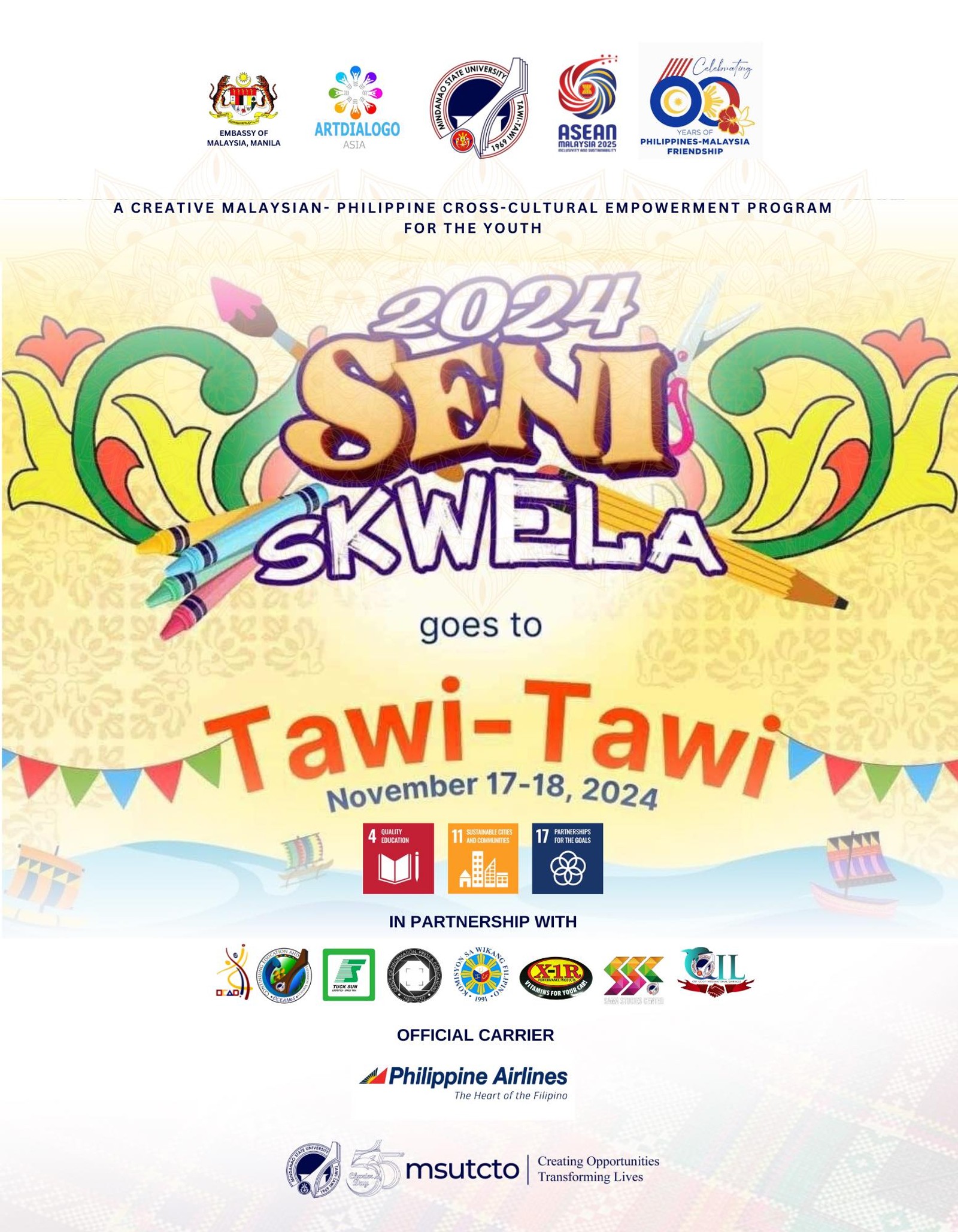SENI-SKWELA is heading to Tawi-Tawi!