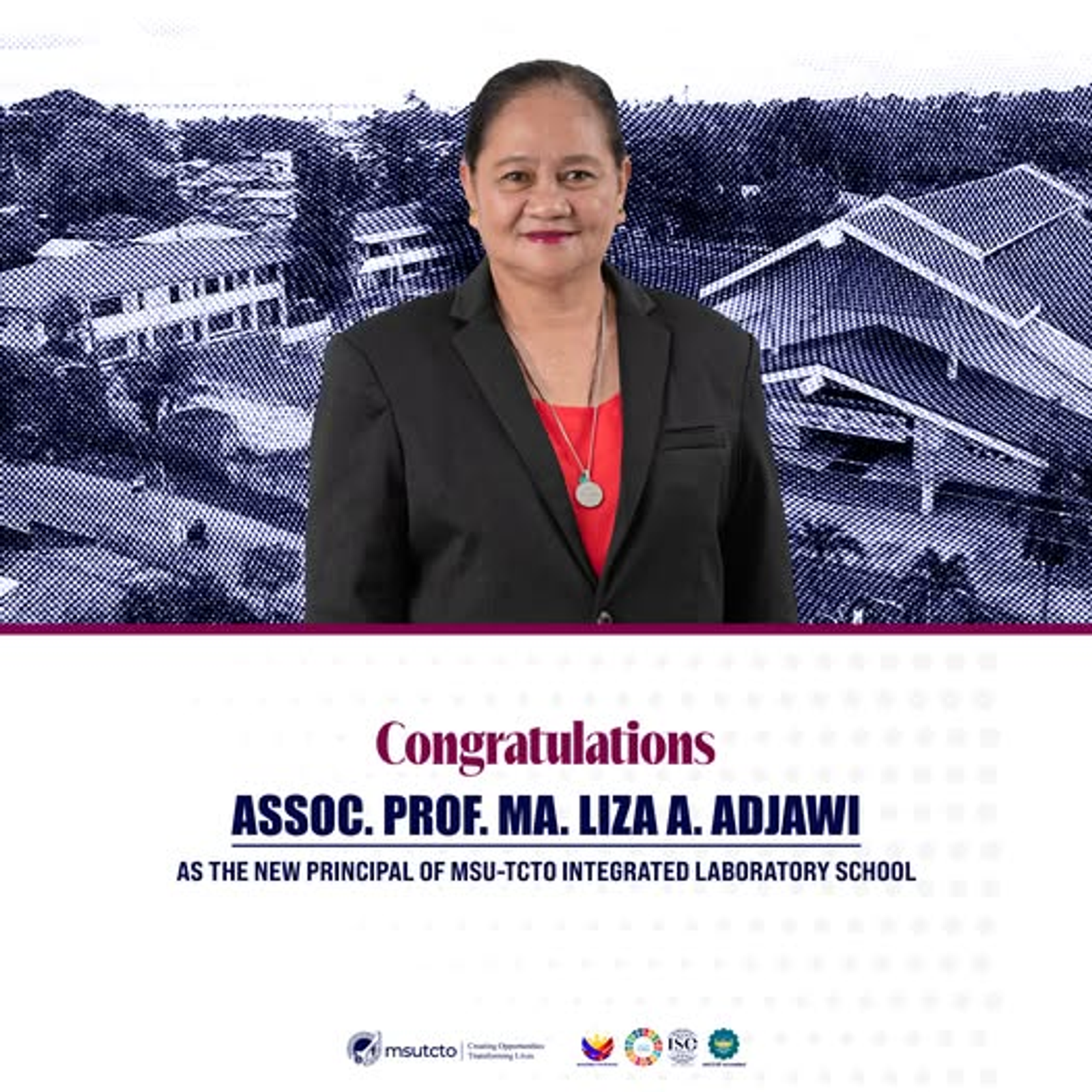 We are pleased to congratulate Assoc. Prof. Ma. Liza A. 