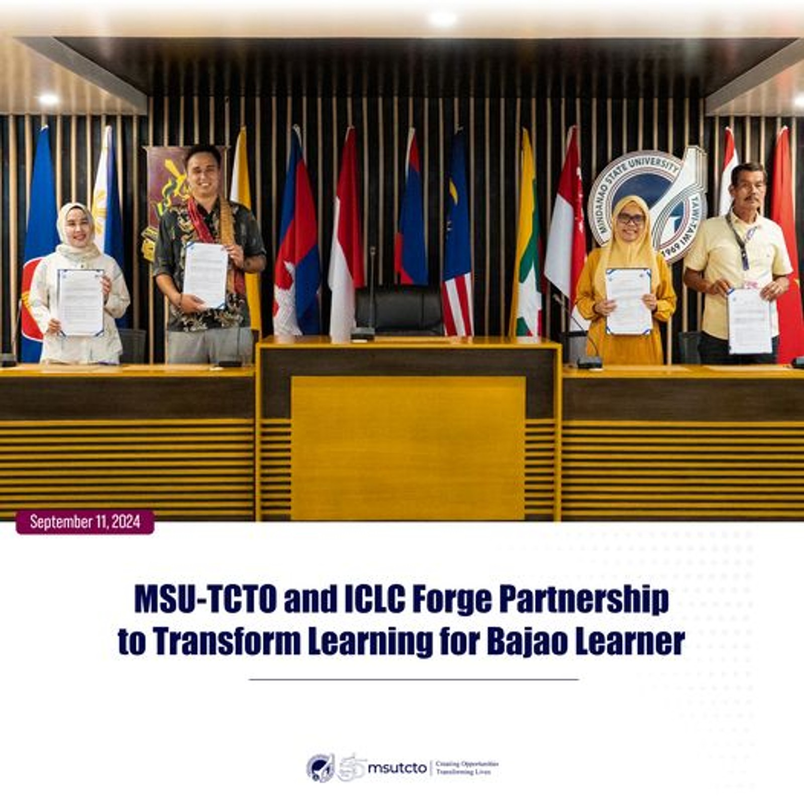 Quality Education for All: MSU-TCTO and ICLC Forge Partnership to Transform Learning for Bajao Learners