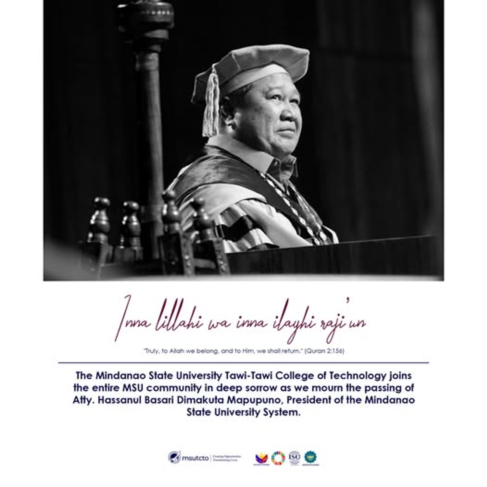 Inna Lillahi wa Inna Ilayhi Raji’un