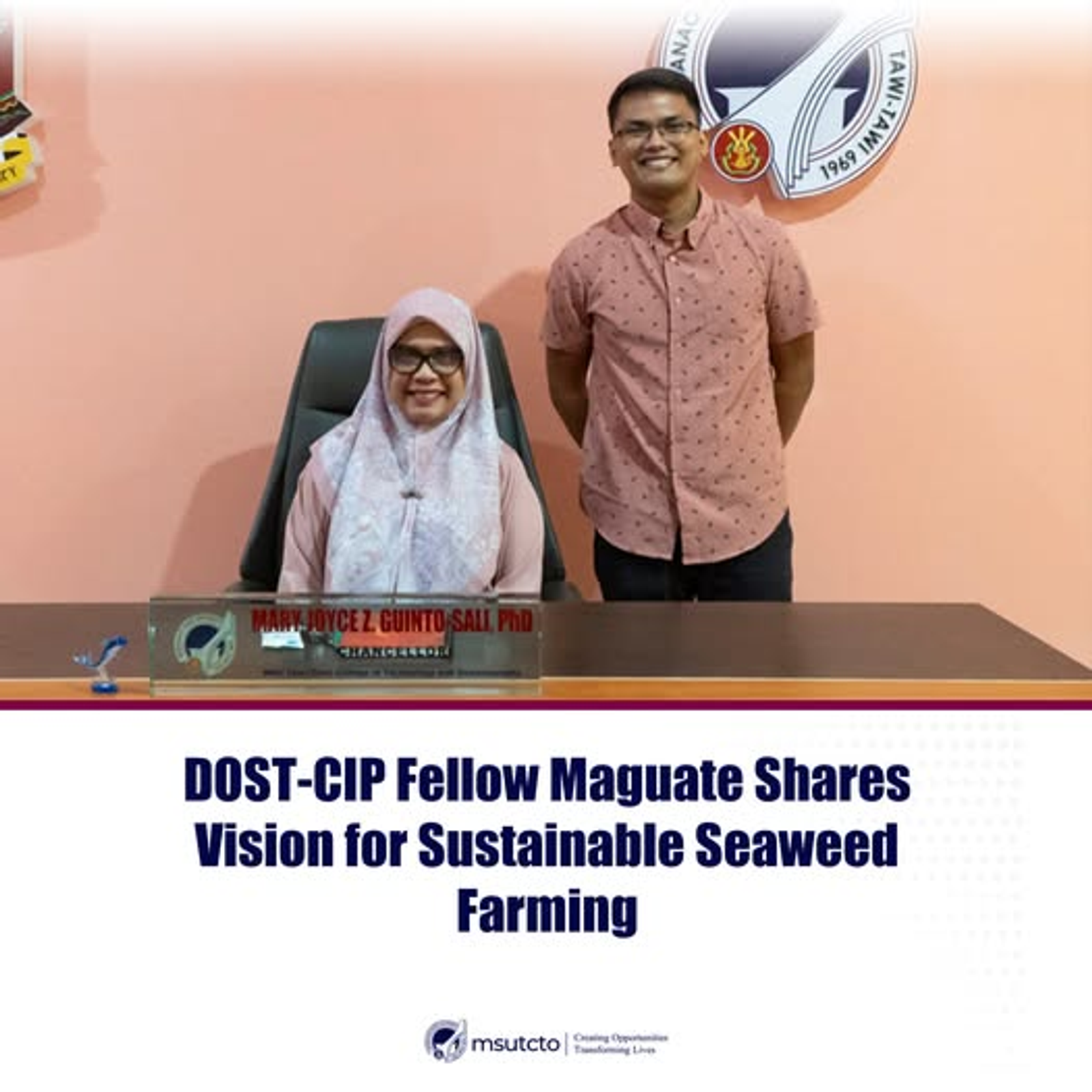 DOST-CIP Fellow Maguate Shares Vision for Sustainable Seaweed Farming