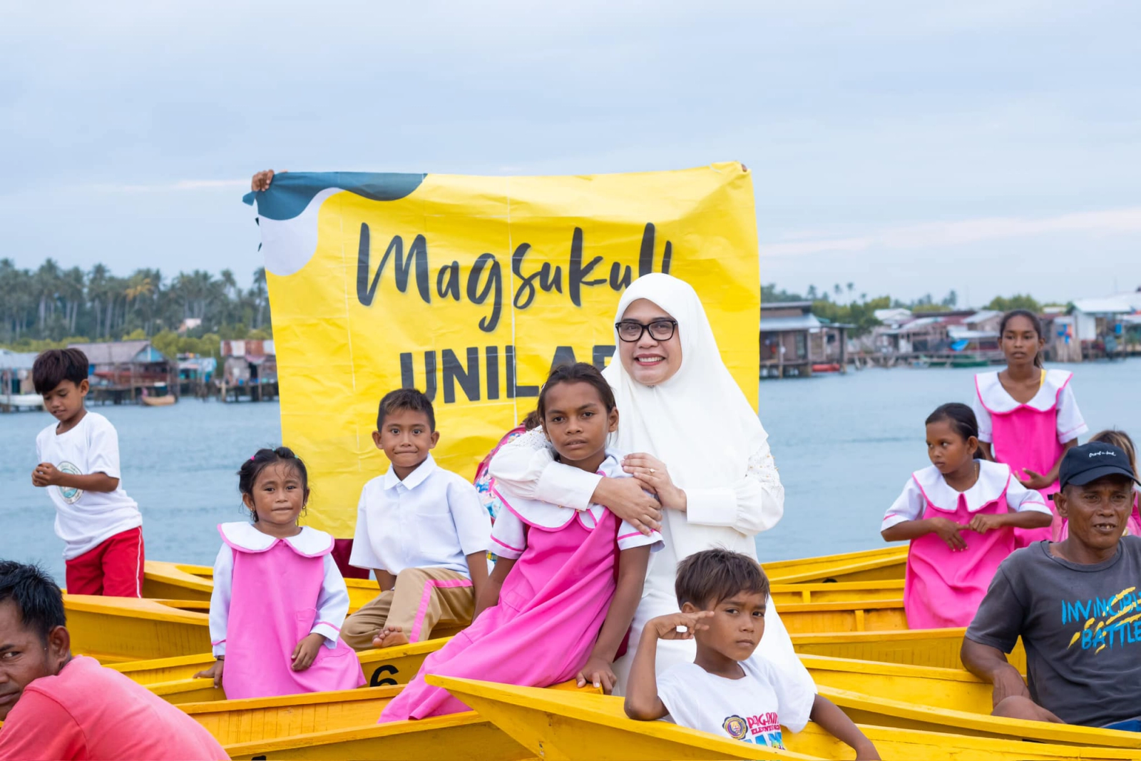 LOOK | The MSU-TCTO Institute for Peace and Development in Mindanao (IPDM) has successfully handed over ten (10) Yellow Boats to Sama Bajau families in Bangkaw Layohan
