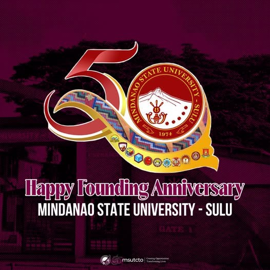Happy 50th Anniversary to Mindanao State University-Sulu!