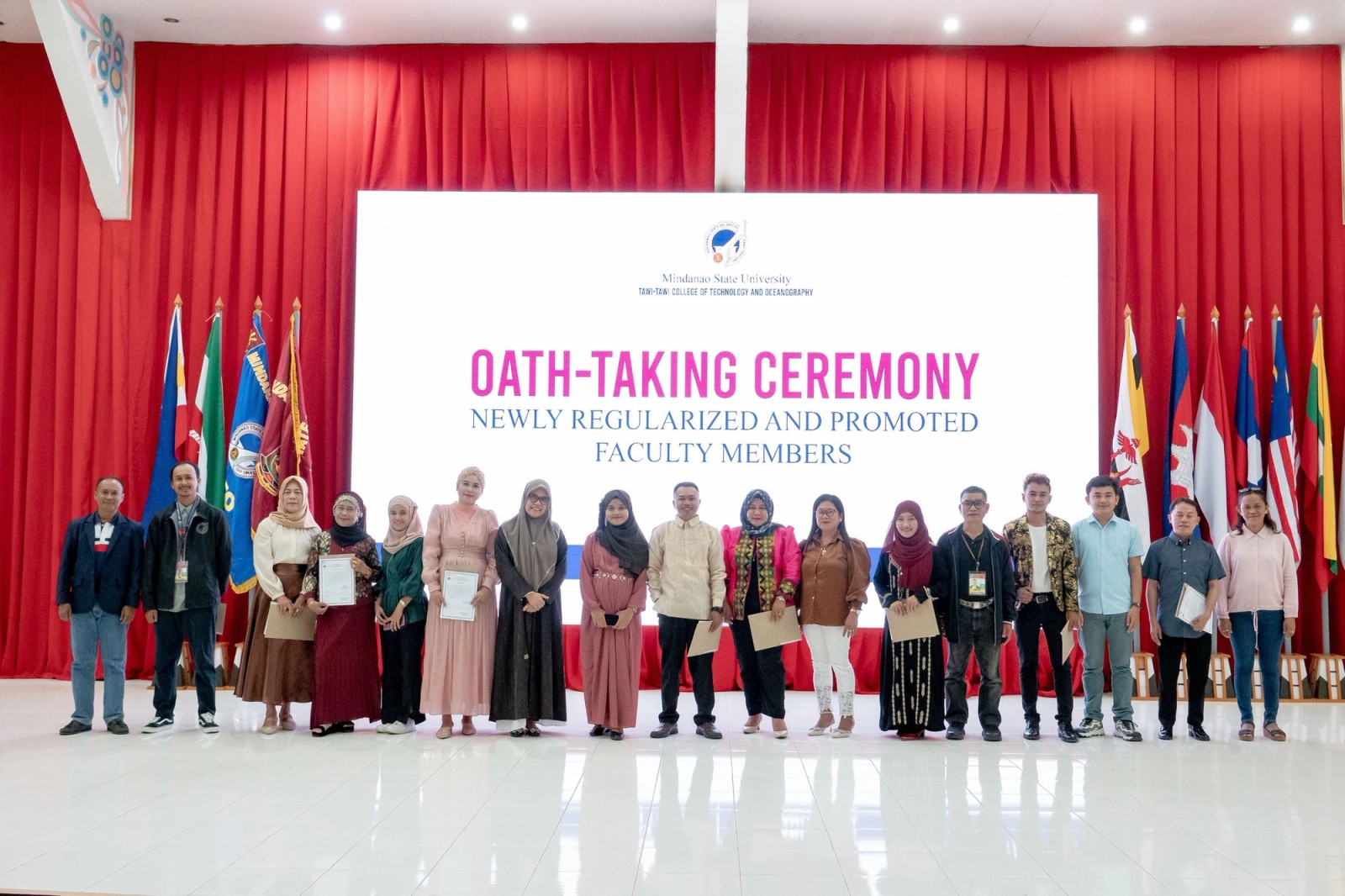 Faculty Achievements Recognized During Oath-Taking Ceremony